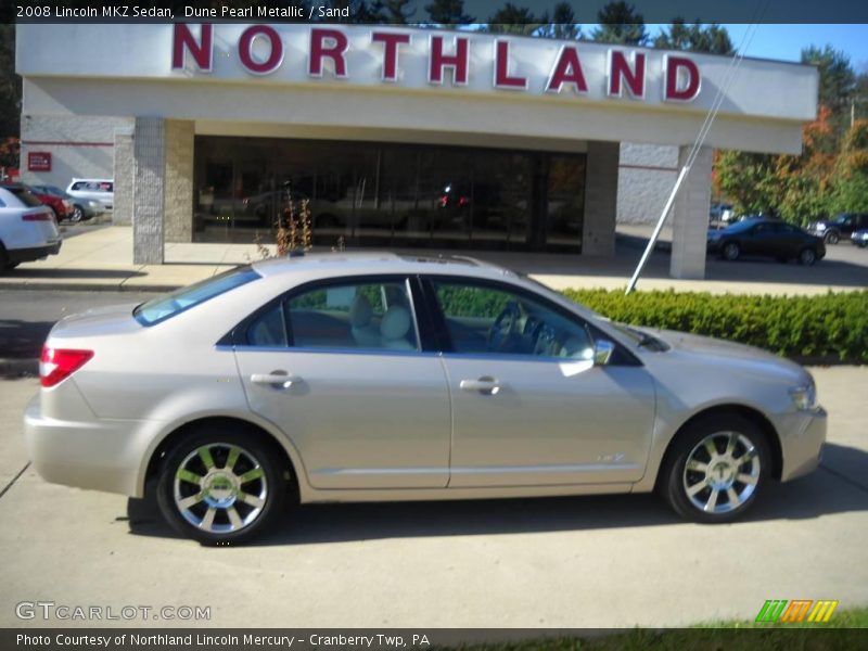Dune Pearl Metallic / Sand 2008 Lincoln MKZ Sedan