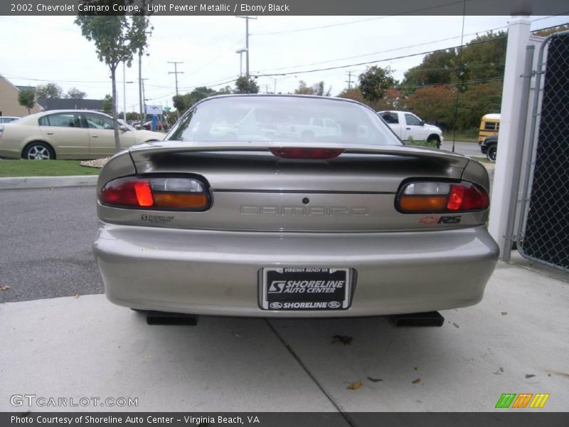 Light Pewter Metallic / Ebony Black 2002 Chevrolet Camaro Coupe