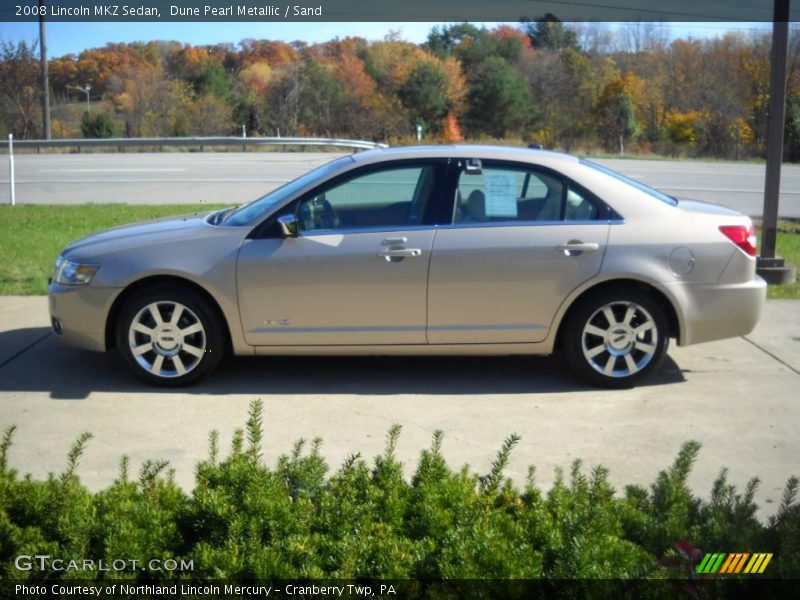 Dune Pearl Metallic / Sand 2008 Lincoln MKZ Sedan