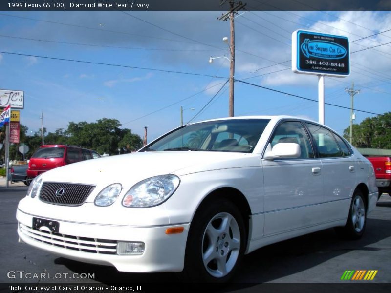 Diamond White Pearl / Ivory 1999 Lexus GS 300