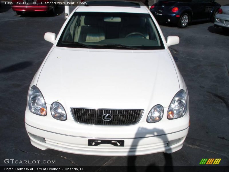 Diamond White Pearl / Ivory 1999 Lexus GS 300