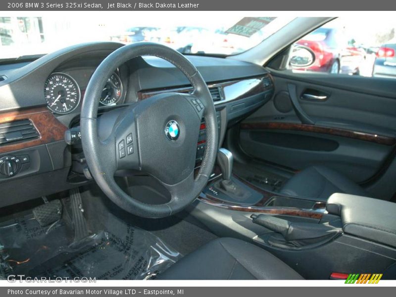 Jet Black / Black Dakota Leather 2006 BMW 3 Series 325xi Sedan