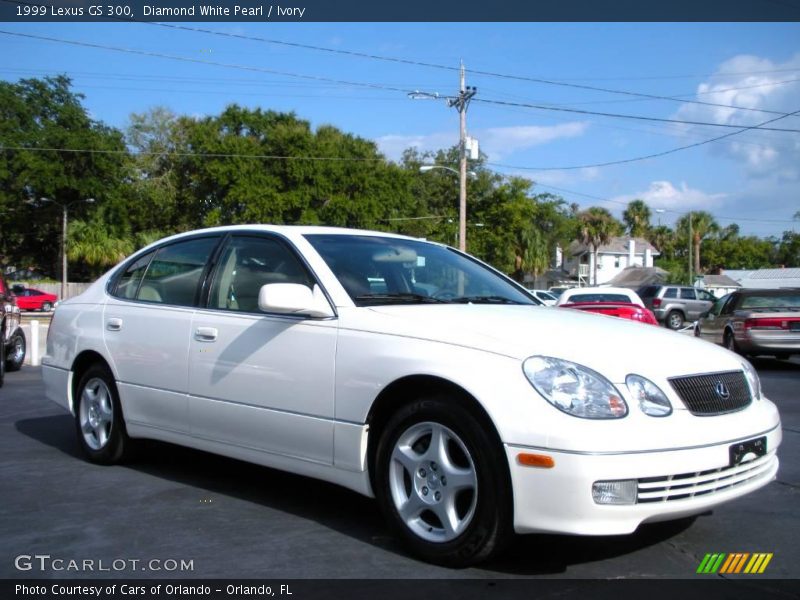 Diamond White Pearl / Ivory 1999 Lexus GS 300