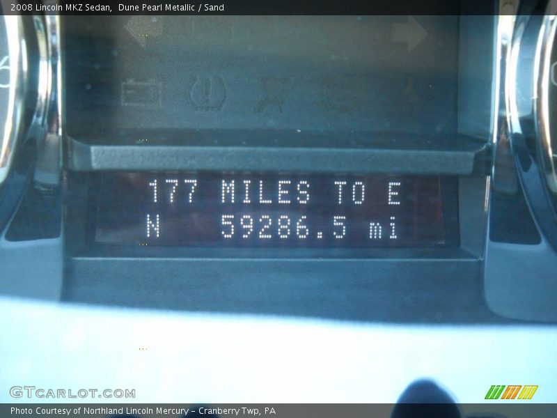 Dune Pearl Metallic / Sand 2008 Lincoln MKZ Sedan