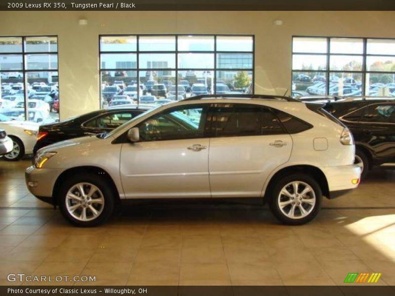 Tungsten Pearl / Black 2009 Lexus RX 350