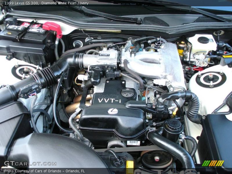 Diamond White Pearl / Ivory 1999 Lexus GS 300