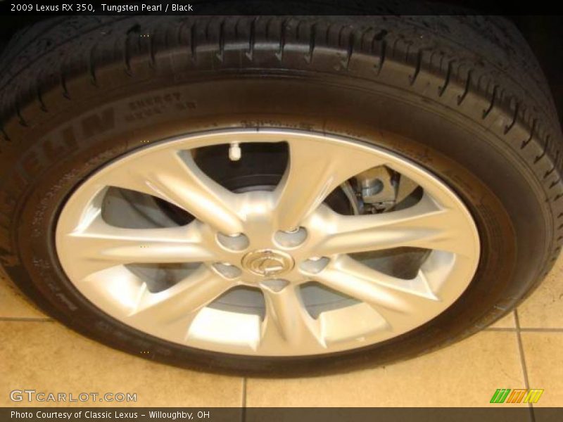 Tungsten Pearl / Black 2009 Lexus RX 350