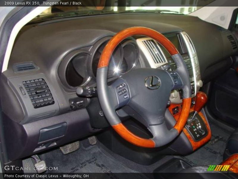 Tungsten Pearl / Black 2009 Lexus RX 350