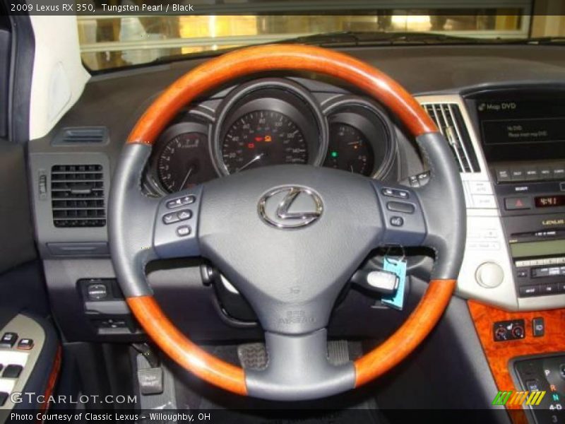 Tungsten Pearl / Black 2009 Lexus RX 350