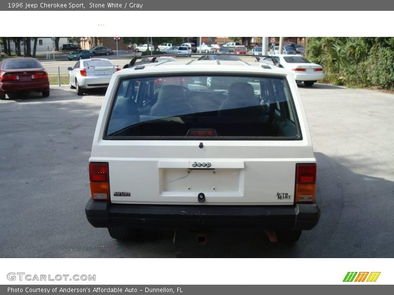 Stone White / Gray 1996 Jeep Cherokee Sport