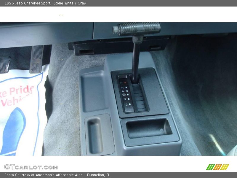Stone White / Gray 1996 Jeep Cherokee Sport