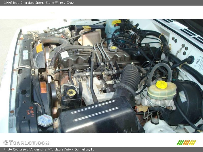 Stone White / Gray 1996 Jeep Cherokee Sport