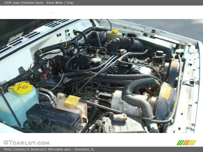 Stone White / Gray 1996 Jeep Cherokee Sport