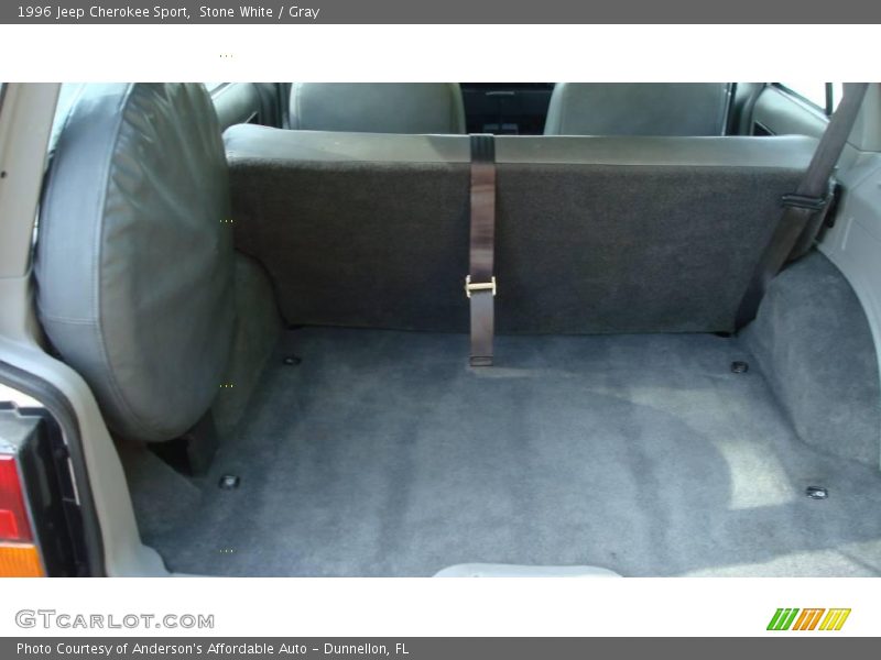 Stone White / Gray 1996 Jeep Cherokee Sport