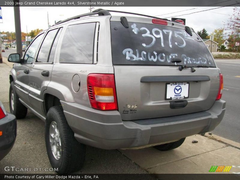 Silverstone Metallic / Agate 2000 Jeep Grand Cherokee Laredo 4x4