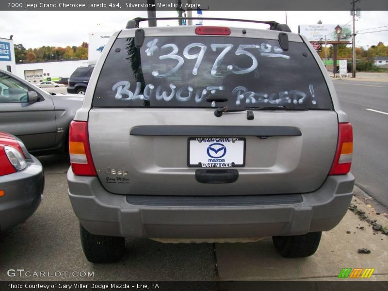 Silverstone Metallic / Agate 2000 Jeep Grand Cherokee Laredo 4x4