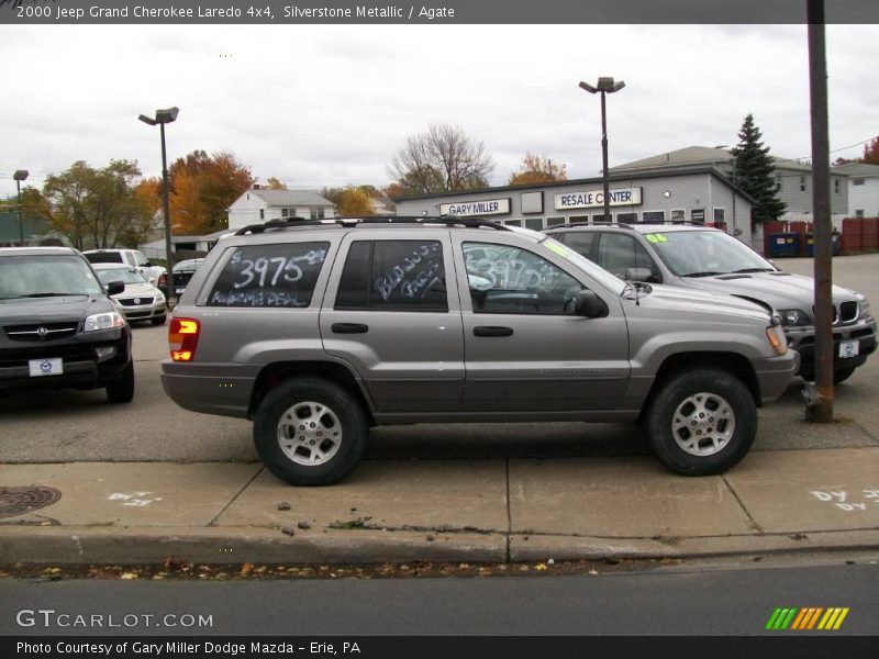 Silverstone Metallic / Agate 2000 Jeep Grand Cherokee Laredo 4x4