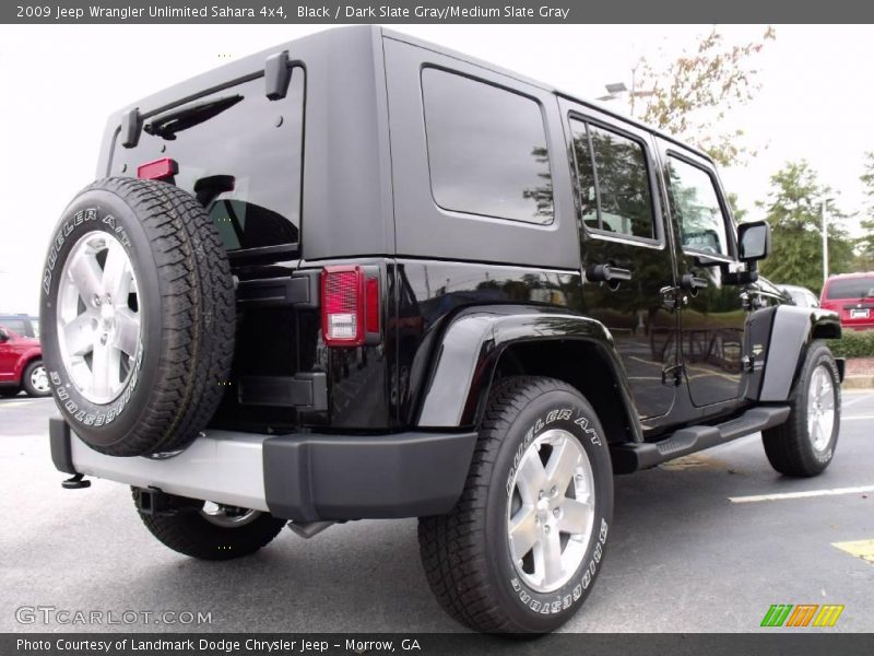 Black / Dark Slate Gray/Medium Slate Gray 2009 Jeep Wrangler Unlimited Sahara 4x4