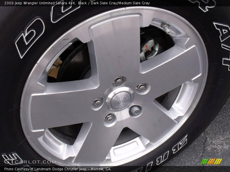 Black / Dark Slate Gray/Medium Slate Gray 2009 Jeep Wrangler Unlimited Sahara 4x4