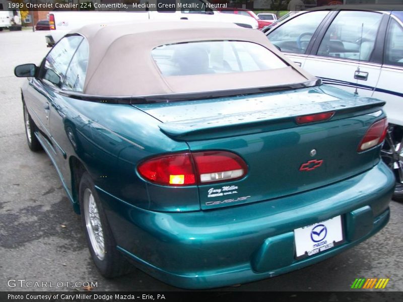 Medium Green Metallic / Neutral 1999 Chevrolet Cavalier Z24 Convertible