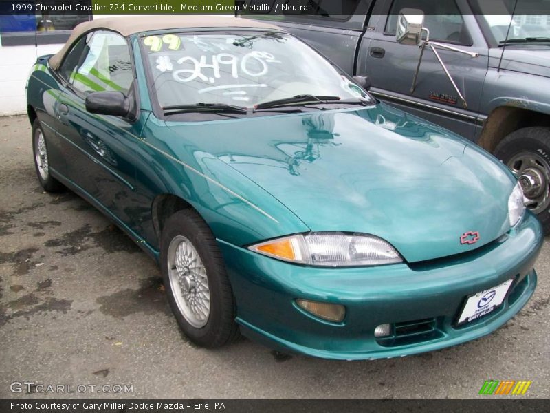 Medium Green Metallic / Neutral 1999 Chevrolet Cavalier Z24 Convertible