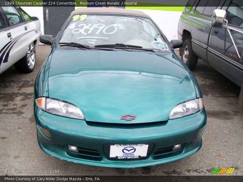 Medium Green Metallic / Neutral 1999 Chevrolet Cavalier Z24 Convertible