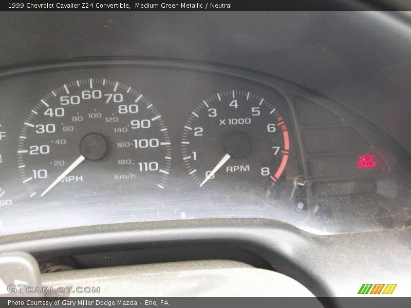 Medium Green Metallic / Neutral 1999 Chevrolet Cavalier Z24 Convertible