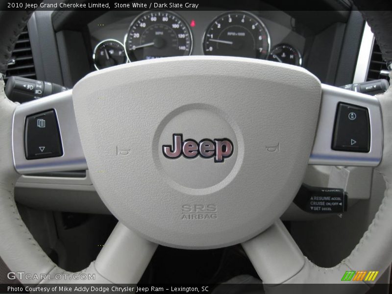 Stone White / Dark Slate Gray 2010 Jeep Grand Cherokee Limited
