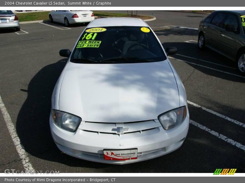 Summit White / Graphite 2004 Chevrolet Cavalier LS Sedan