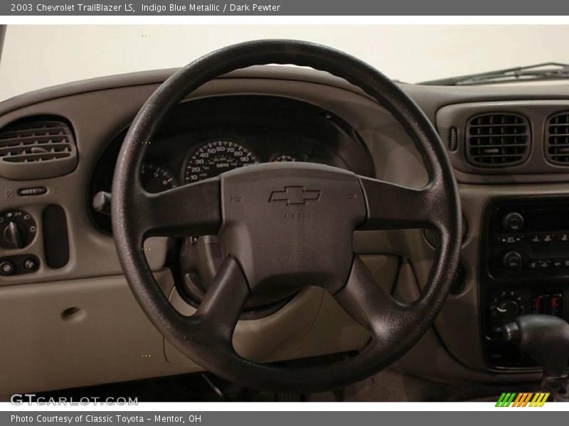 Indigo Blue Metallic / Dark Pewter 2003 Chevrolet TrailBlazer LS
