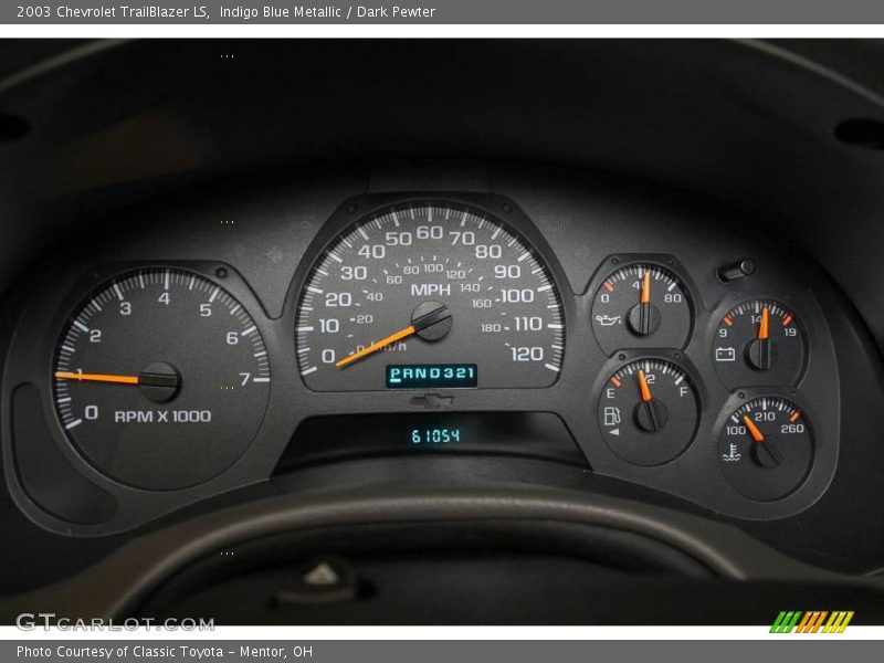 Indigo Blue Metallic / Dark Pewter 2003 Chevrolet TrailBlazer LS