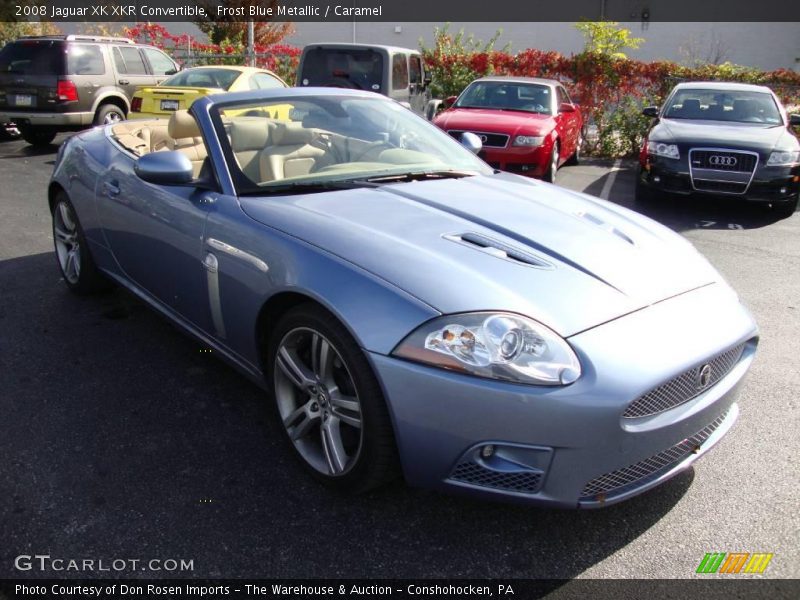 Frost Blue Metallic / Caramel 2008 Jaguar XK XKR Convertible