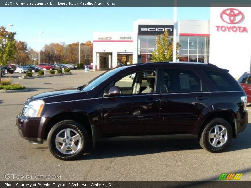 Deep Ruby Metallic / Light Gray 2007 Chevrolet Equinox LT