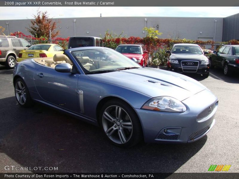 Frost Blue Metallic / Caramel 2008 Jaguar XK XKR Convertible