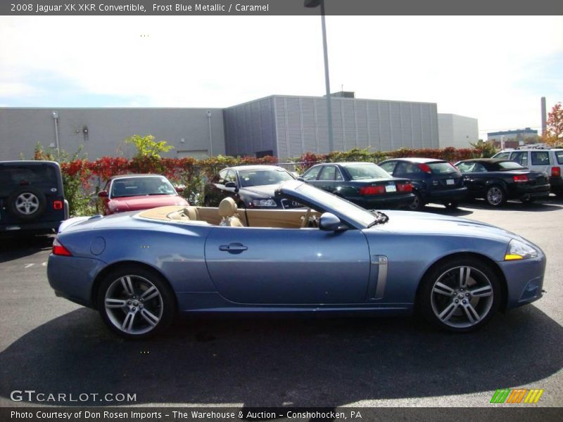 Frost Blue Metallic / Caramel 2008 Jaguar XK XKR Convertible