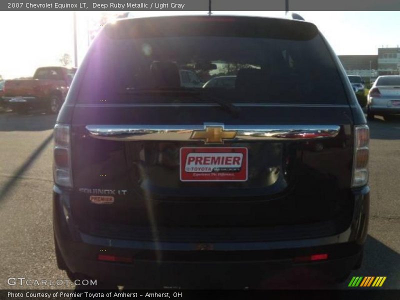 Deep Ruby Metallic / Light Gray 2007 Chevrolet Equinox LT