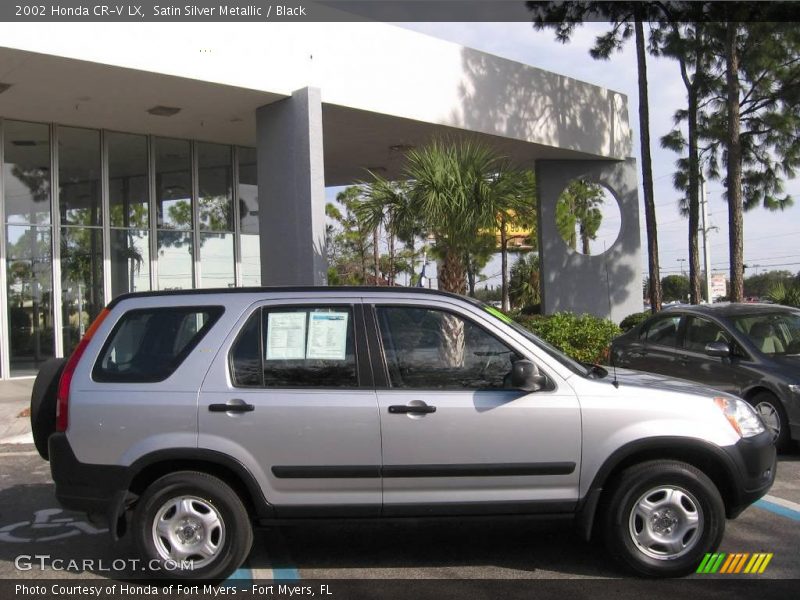 Satin Silver Metallic / Black 2002 Honda CR-V LX
