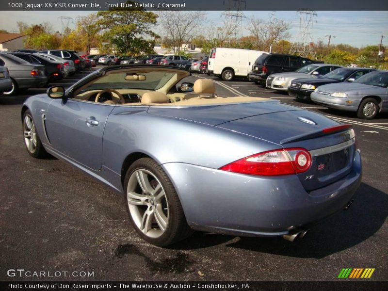 Frost Blue Metallic / Caramel 2008 Jaguar XK XKR Convertible