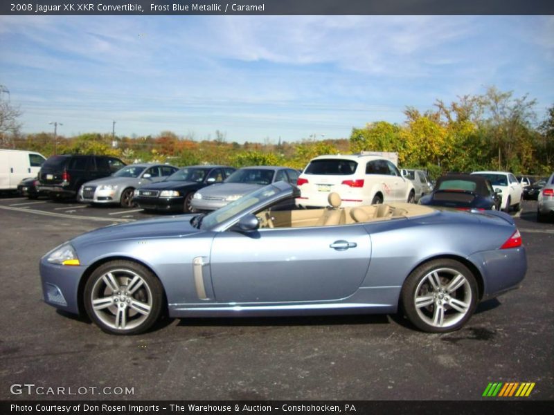 Frost Blue Metallic / Caramel 2008 Jaguar XK XKR Convertible