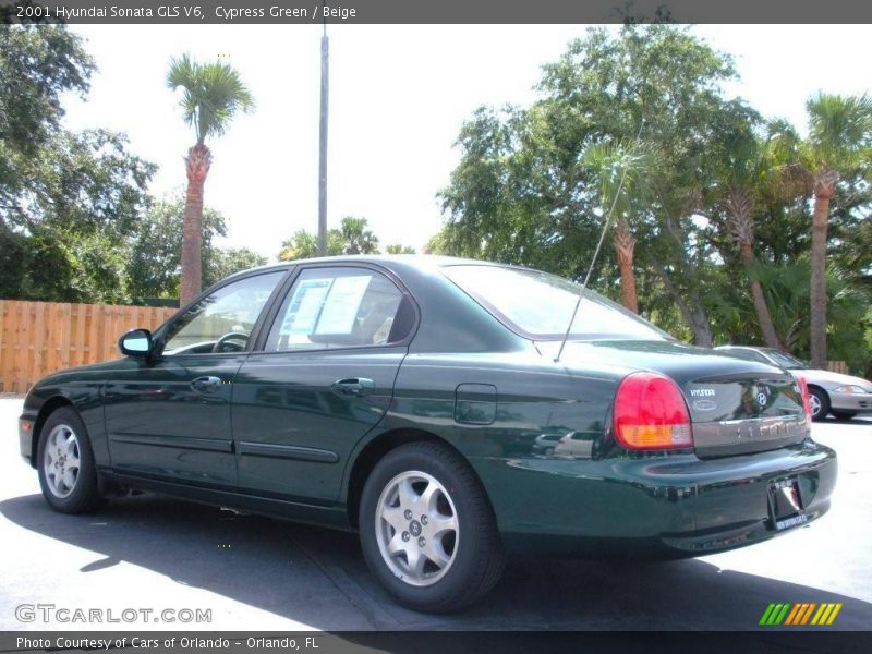 Cypress Green / Beige 2001 Hyundai Sonata GLS V6