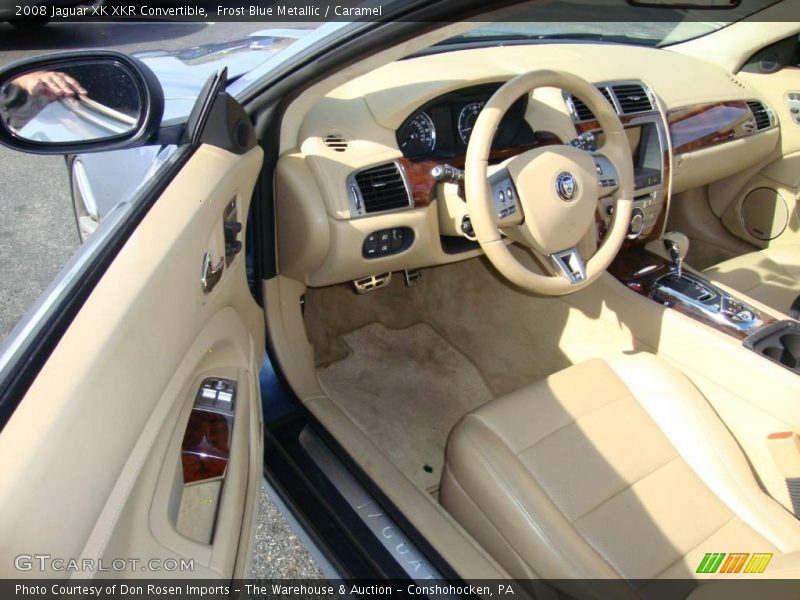 Frost Blue Metallic / Caramel 2008 Jaguar XK XKR Convertible