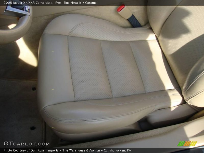 Frost Blue Metallic / Caramel 2008 Jaguar XK XKR Convertible