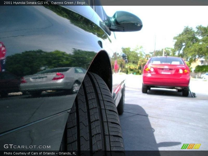 Cypress Green / Beige 2001 Hyundai Sonata GLS V6