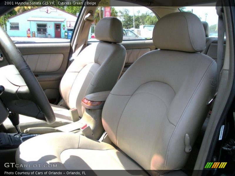 Cypress Green / Beige 2001 Hyundai Sonata GLS V6