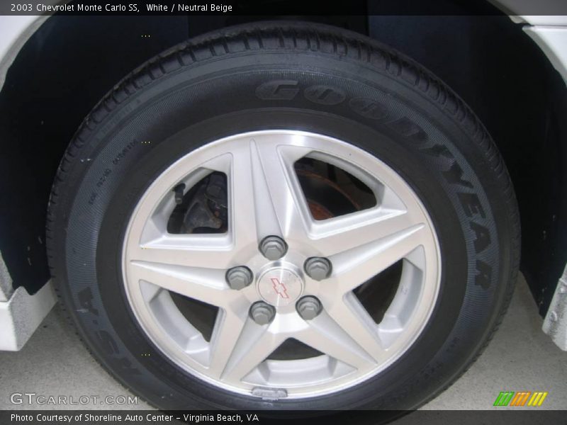 White / Neutral Beige 2003 Chevrolet Monte Carlo SS