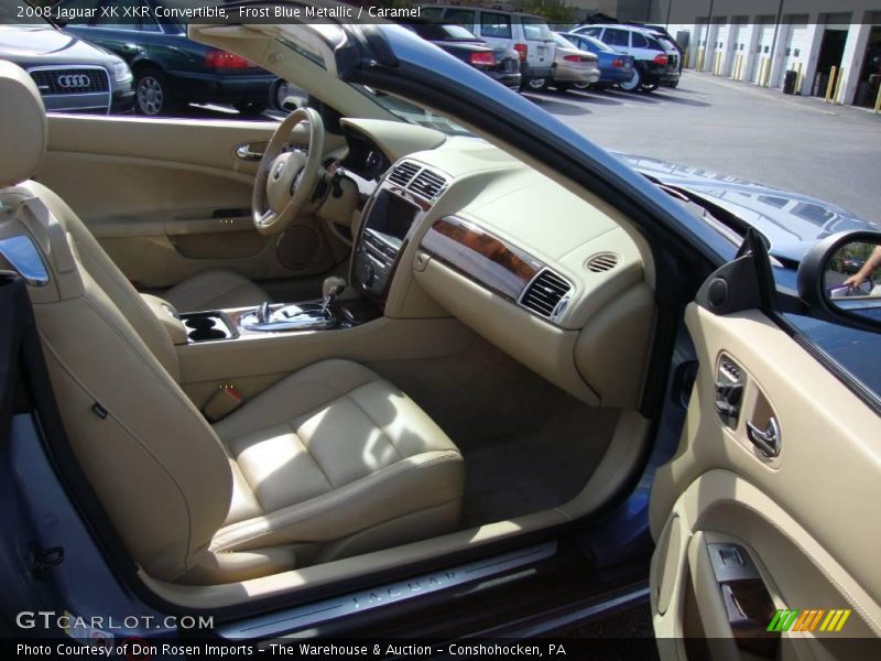 Frost Blue Metallic / Caramel 2008 Jaguar XK XKR Convertible