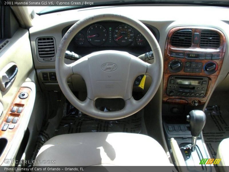 Cypress Green / Beige 2001 Hyundai Sonata GLS V6
