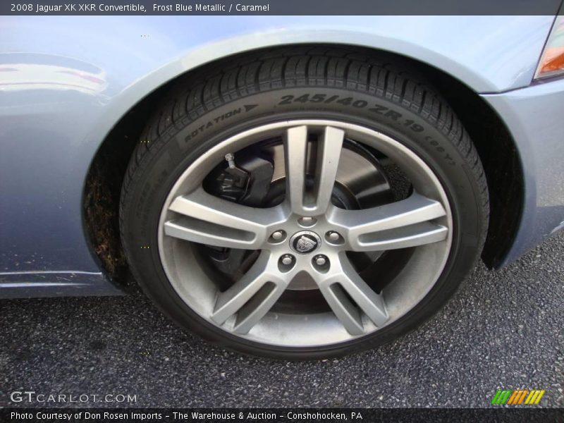 Frost Blue Metallic / Caramel 2008 Jaguar XK XKR Convertible