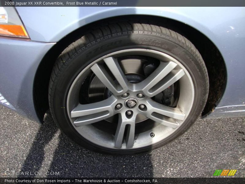 Frost Blue Metallic / Caramel 2008 Jaguar XK XKR Convertible