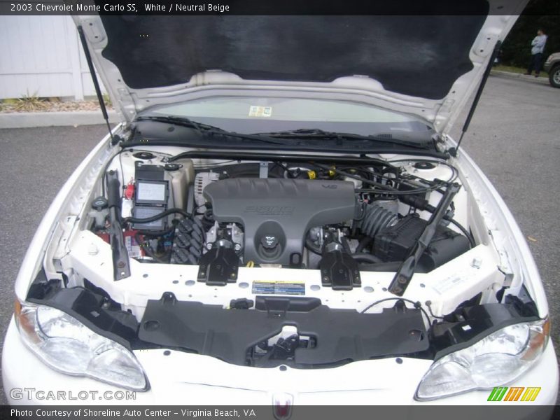 White / Neutral Beige 2003 Chevrolet Monte Carlo SS